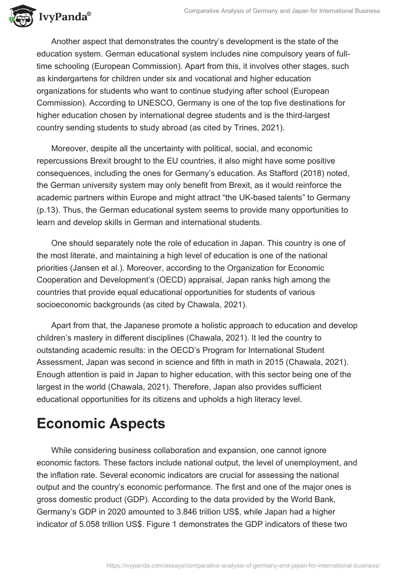 Comparative Analysis of Germany and Japan for International Business. Page 5