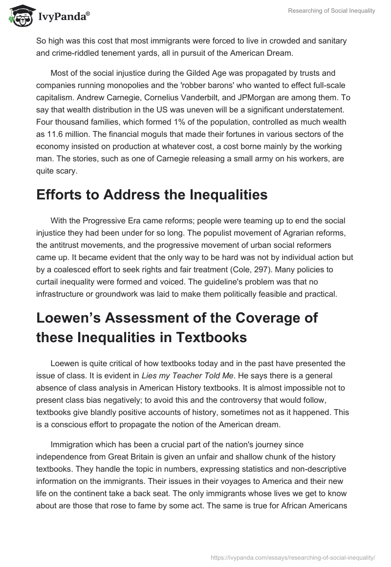 titles for social inequality essay