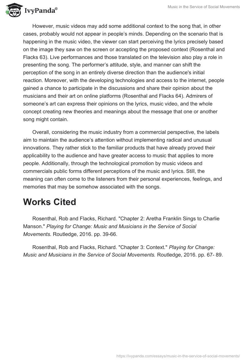 Music in the Service of Social Movements. Page 2