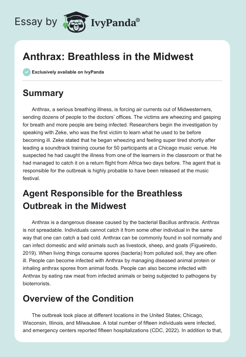Anthrax: Breathless in the Midwest. Page 1