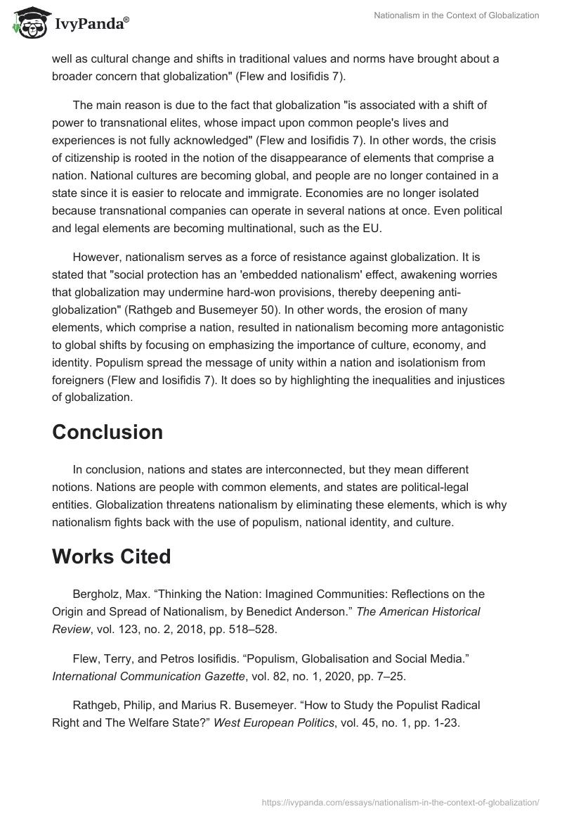 Nationalism in the Context of Globalization. Page 2