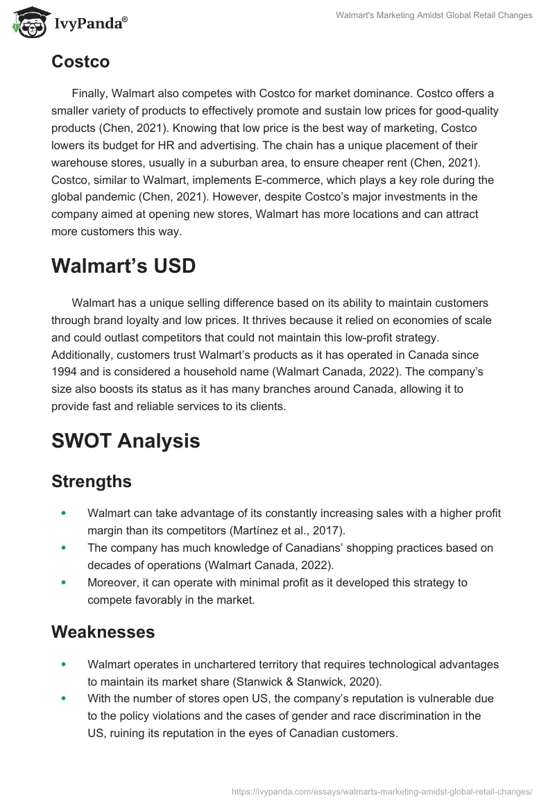 Walmart's Marketing Amidst Global Retail Changes. Page 3