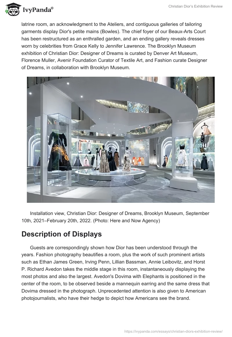 Christian Dior’s Exhibition Review. Page 2