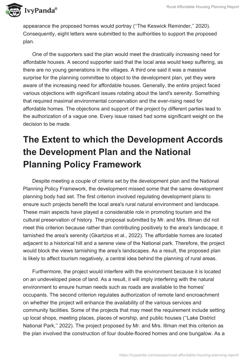 Rural Affordable Housing Planning Report. Page 2