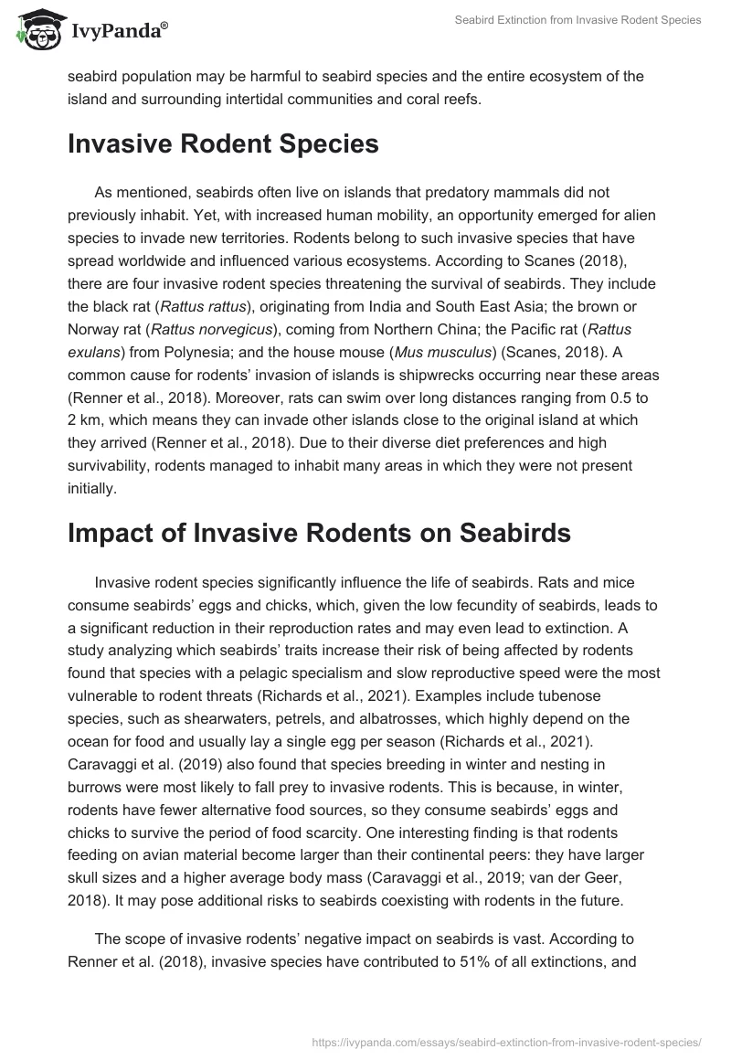Seabird Extinction from Invasive Rodent Species. Page 2