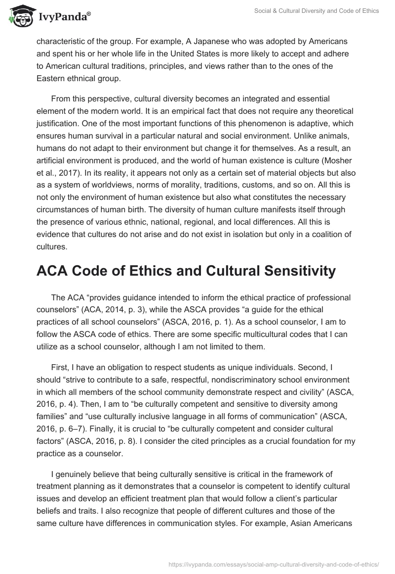 Social & Cultural Diversity and Code of Ethics. Page 4