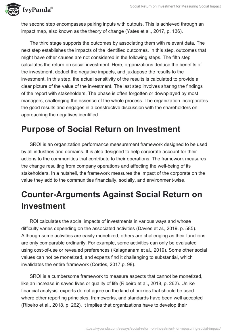 Social Return on Investment for Measuring Social Impact. Page 2