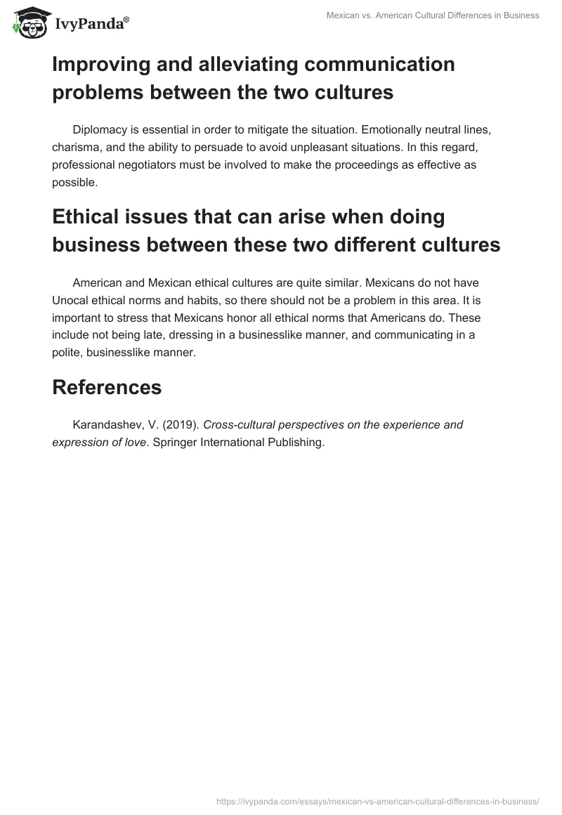 Mexican vs. American Cultural Differences in Business. Page 3