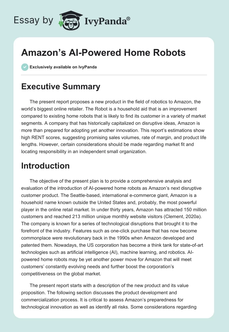 Amazon’s AI-Powered Home Robots. Page 1