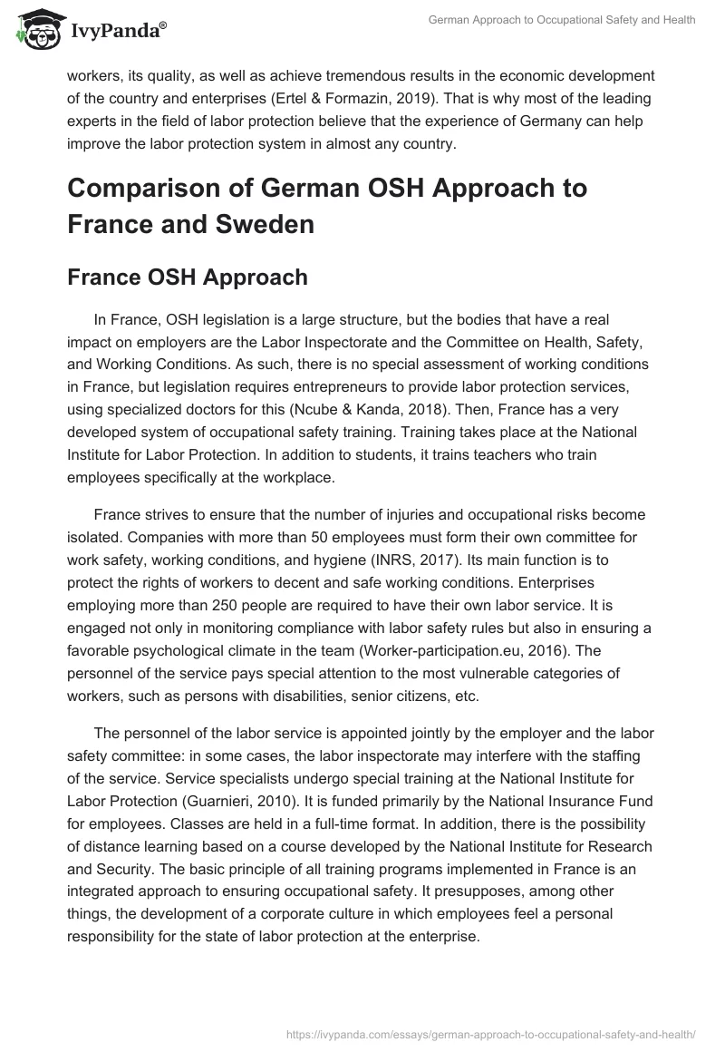 German Approach to Occupational Safety and Health. Page 4