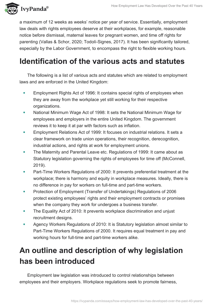 How Employment Law Has Developed Over the Past 40 Years. Page 2