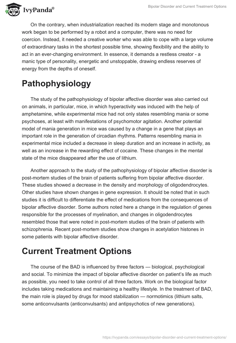 Bipolar Disorder and Current Treatment Options. Page 3