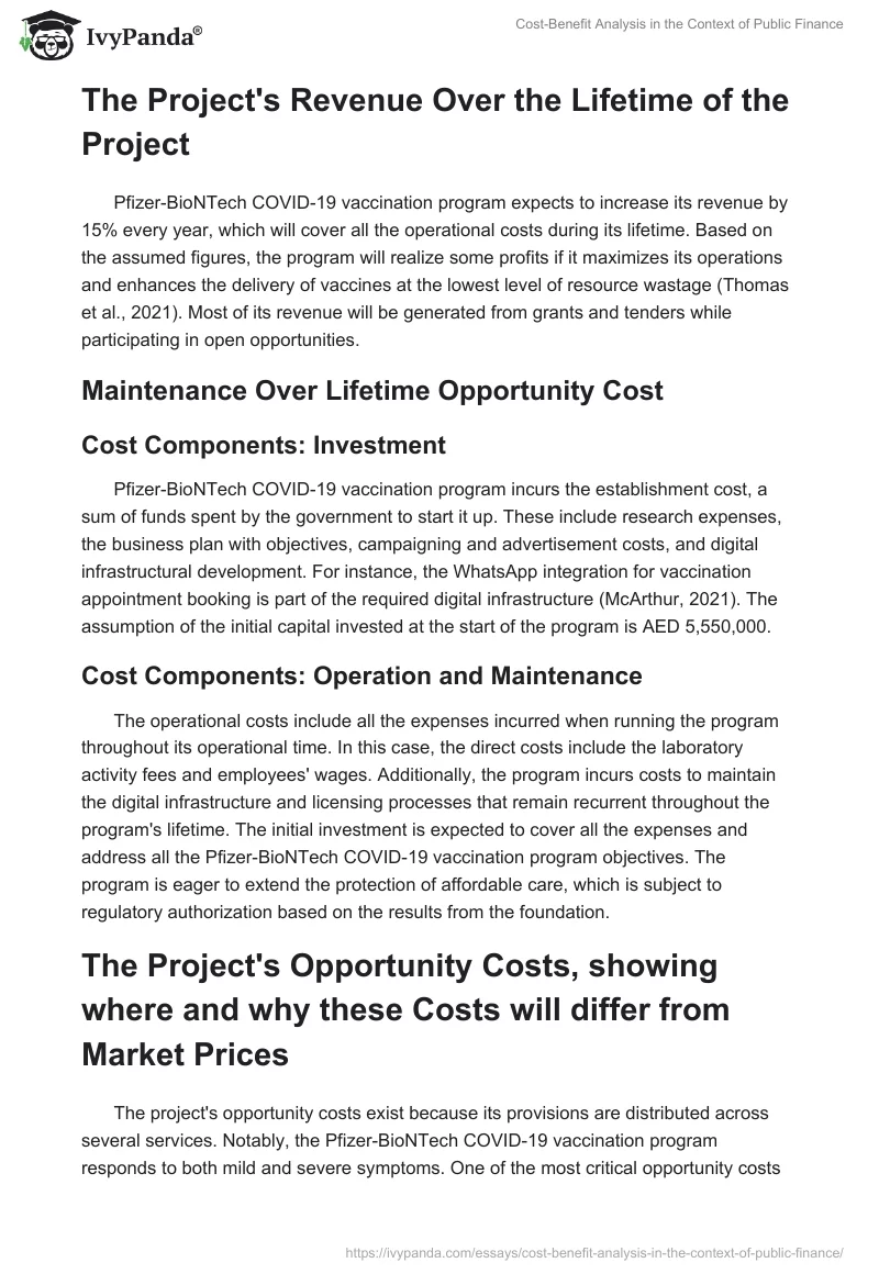 Cost-Benefit Analysis in the Context of Public Finance. Page 2