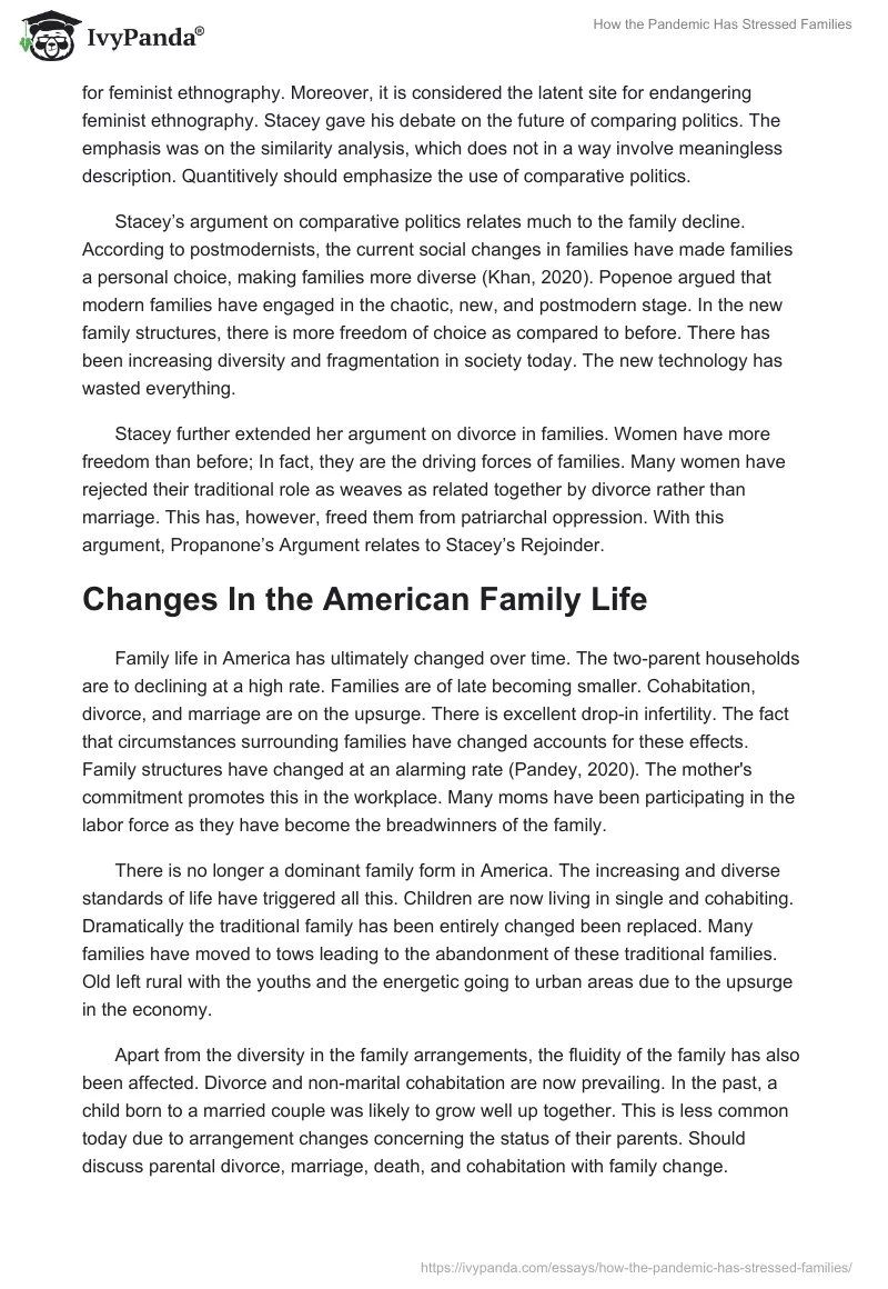 How the Pandemic Has Stressed Families. Page 3