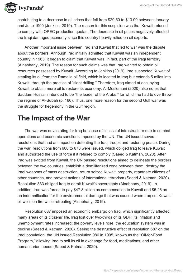Aspects of the Second Gulf War. Page 2