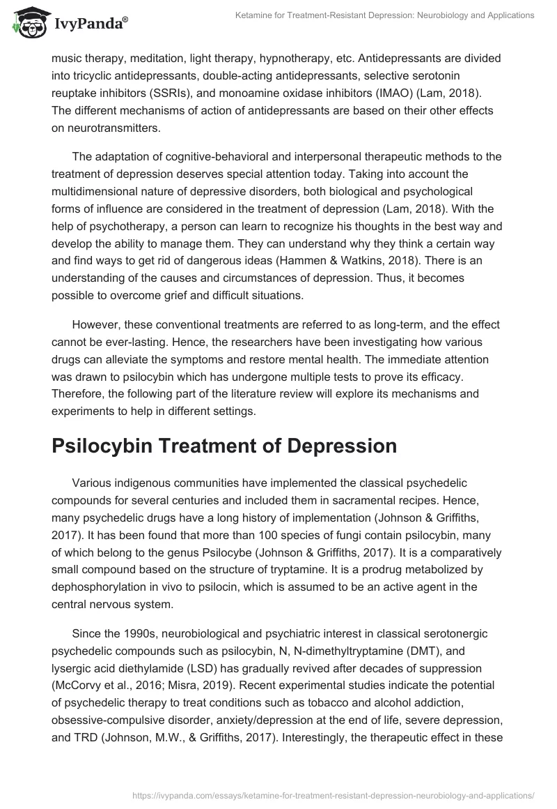 Ketamine for Treatment-Resistant Depression: Neurobiology and Applications. Page 3