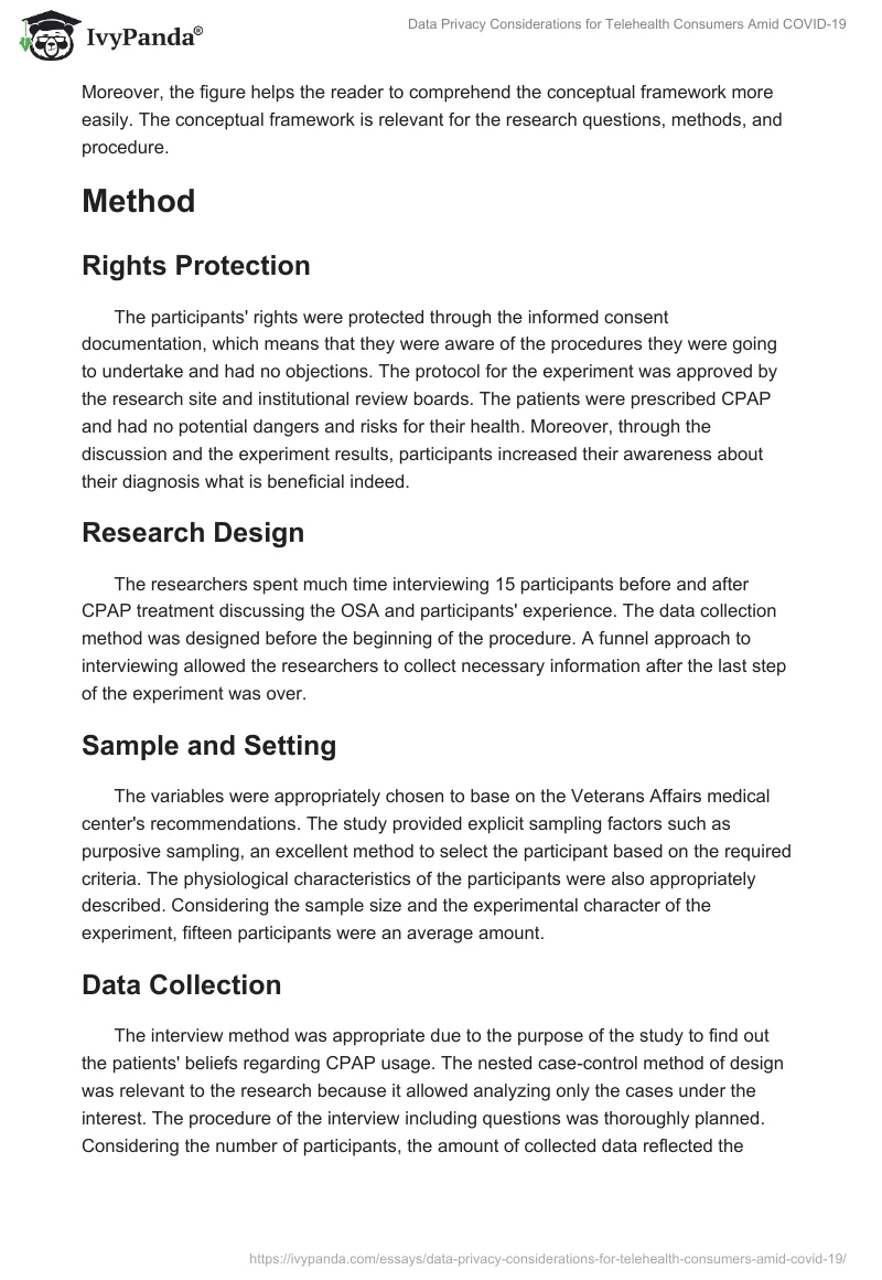 Data Privacy Considerations for Telehealth Consumers Amid COVID-19. Page 2