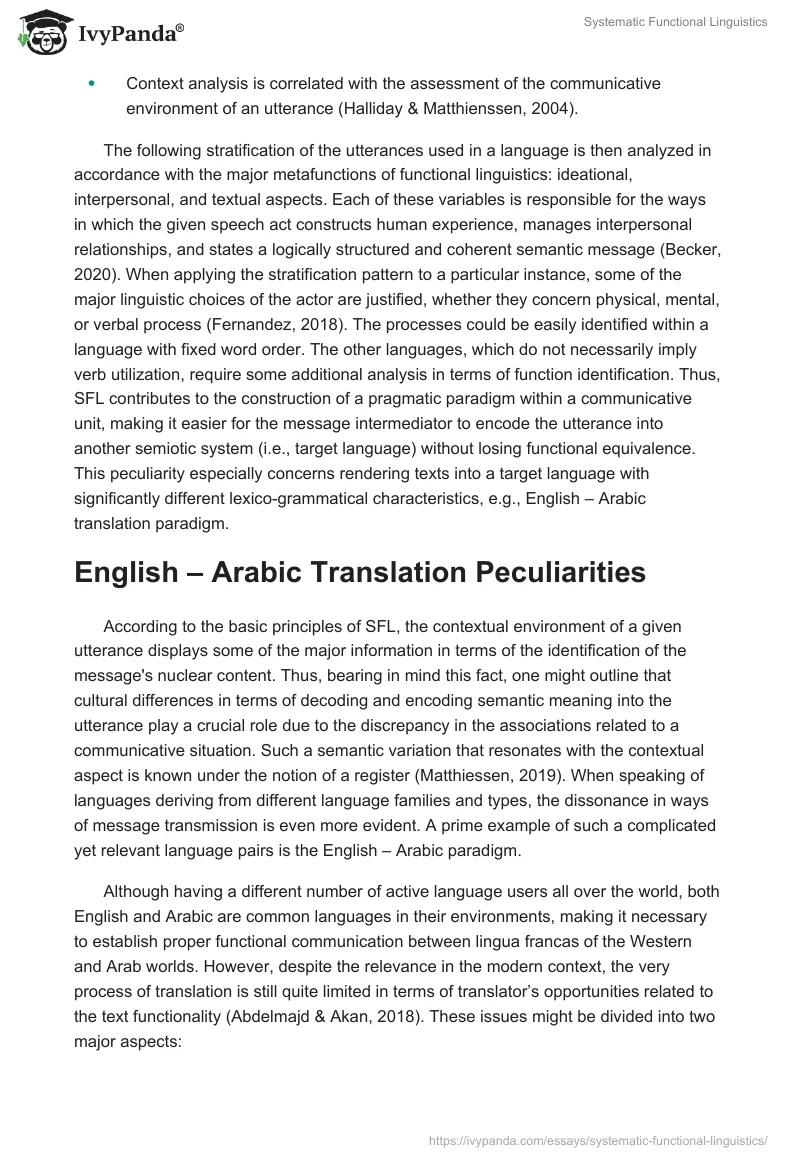 Systematic Functional Linguistics. Page 3