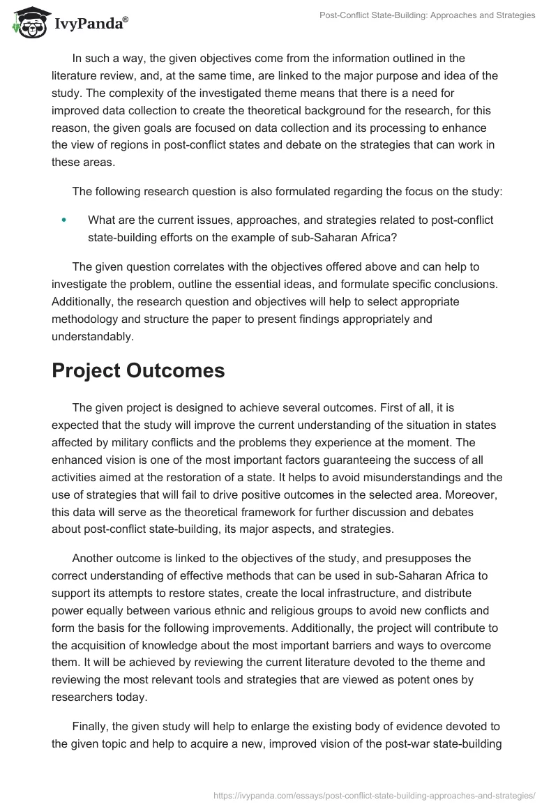 Post-Conflict State-Building: Approaches and Strategies. Page 5