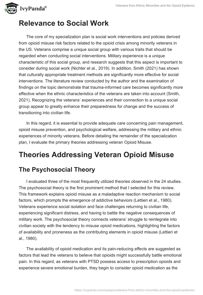 Veterans From Ethnic Minorities and the Opioid Epidemic. Page 4