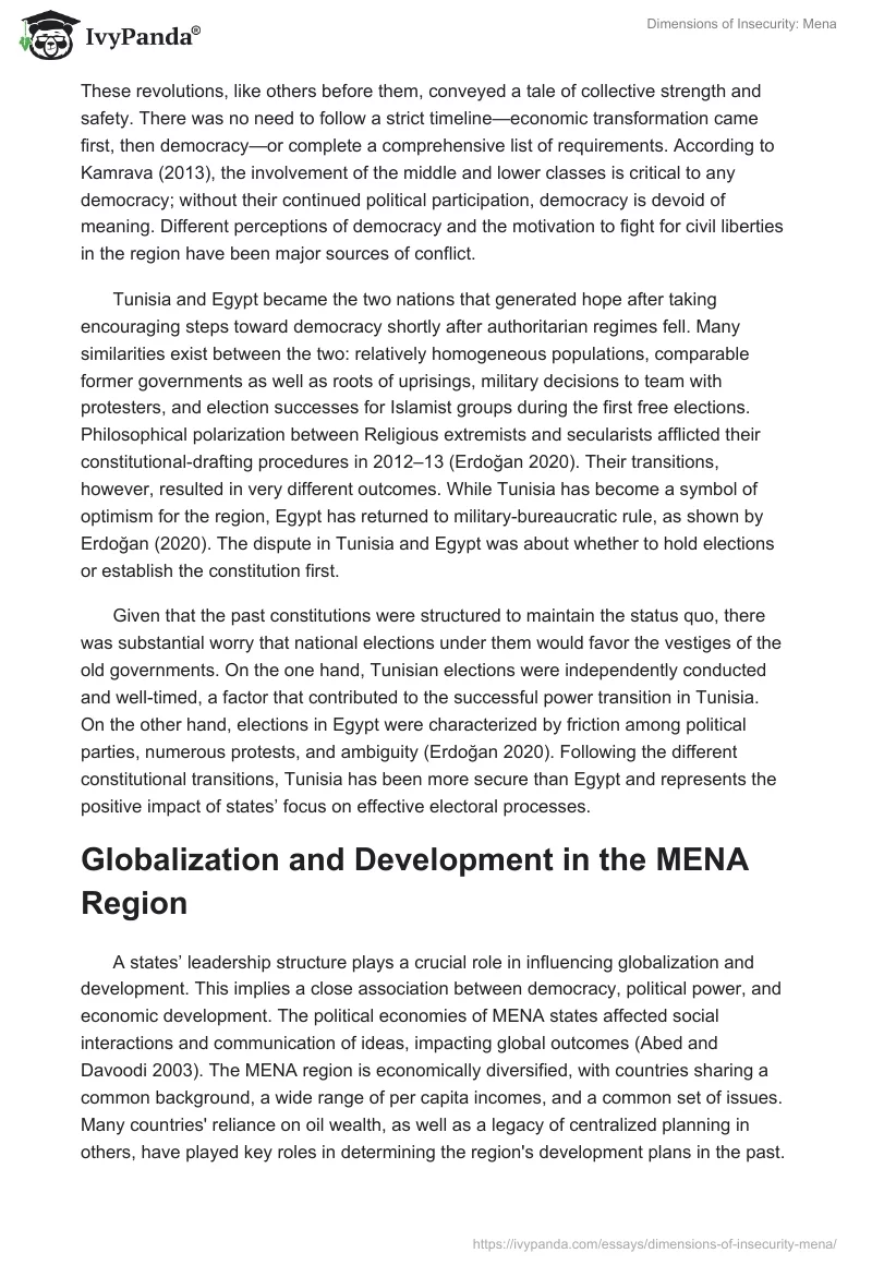 Dimensions of Insecurity: Mena. Page 4