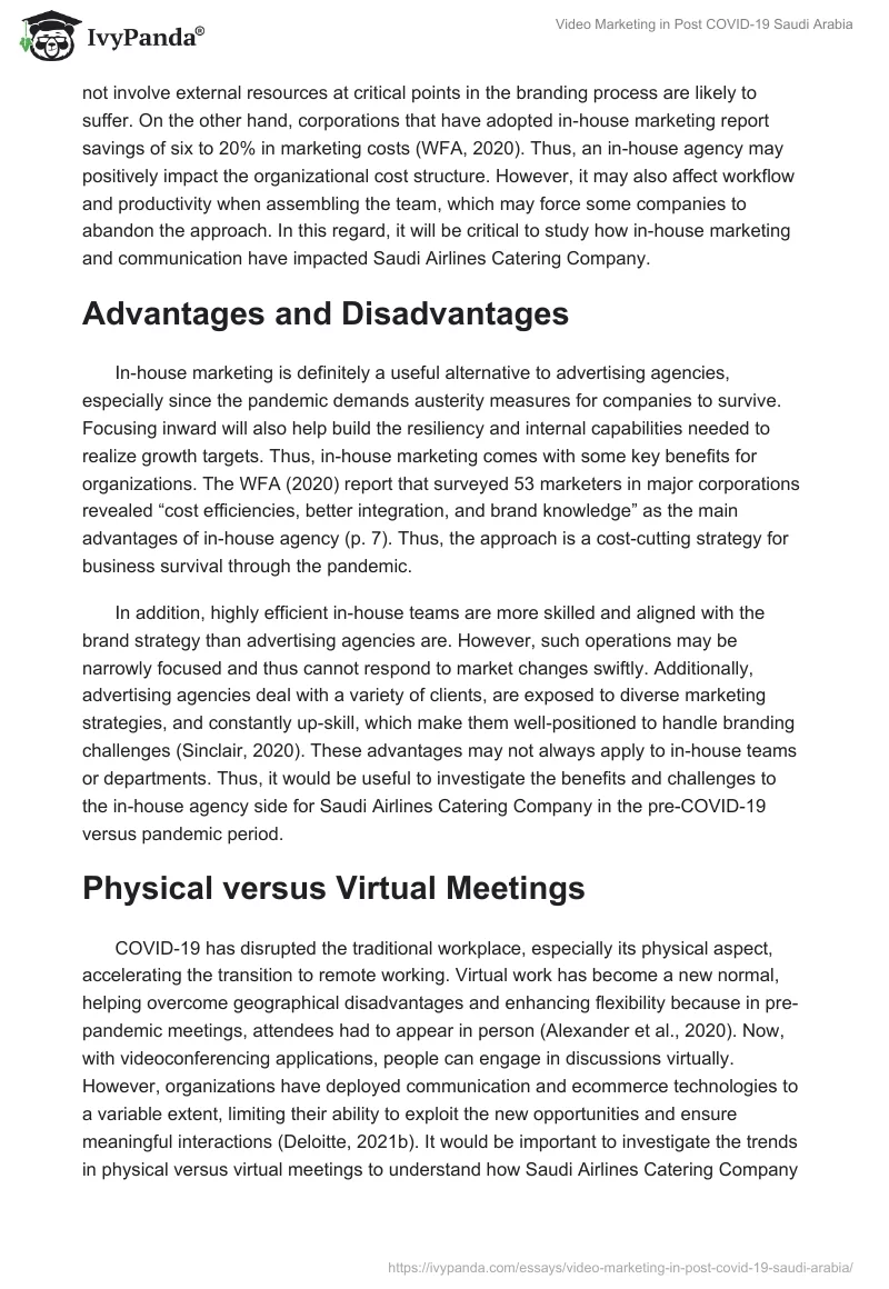 Video Marketing in Post COVID-19 Saudi Arabia. Page 3