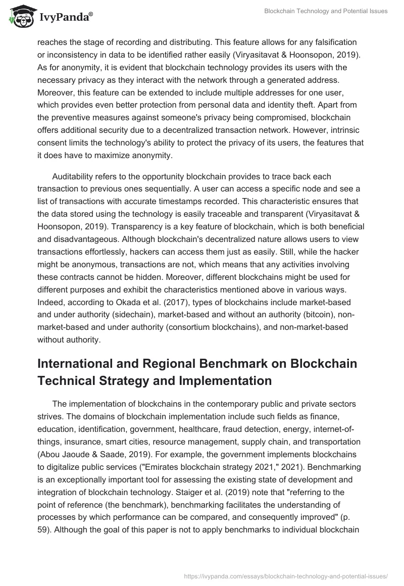 Blockchain Technology and Potential Issues. Page 3