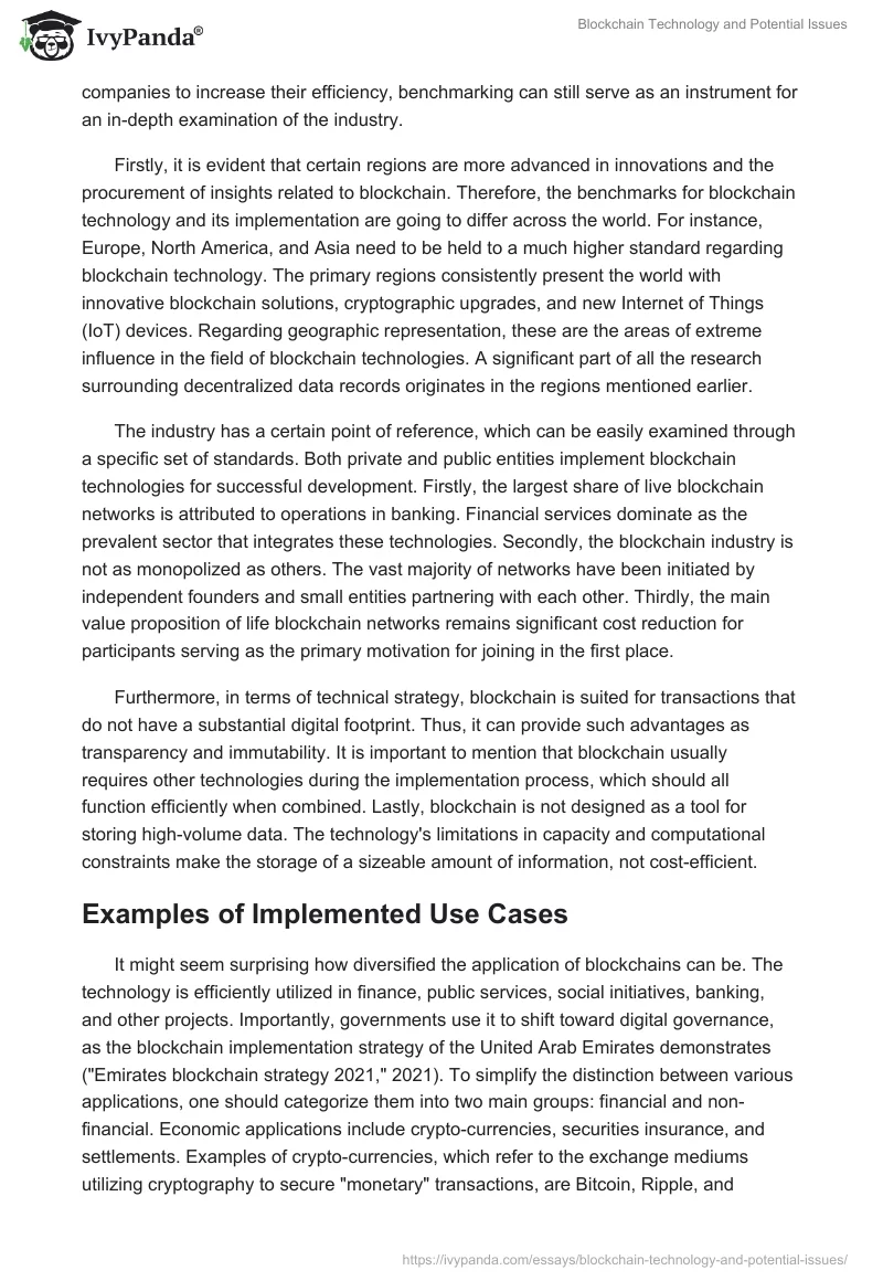 Blockchain Technology and Potential Issues. Page 4