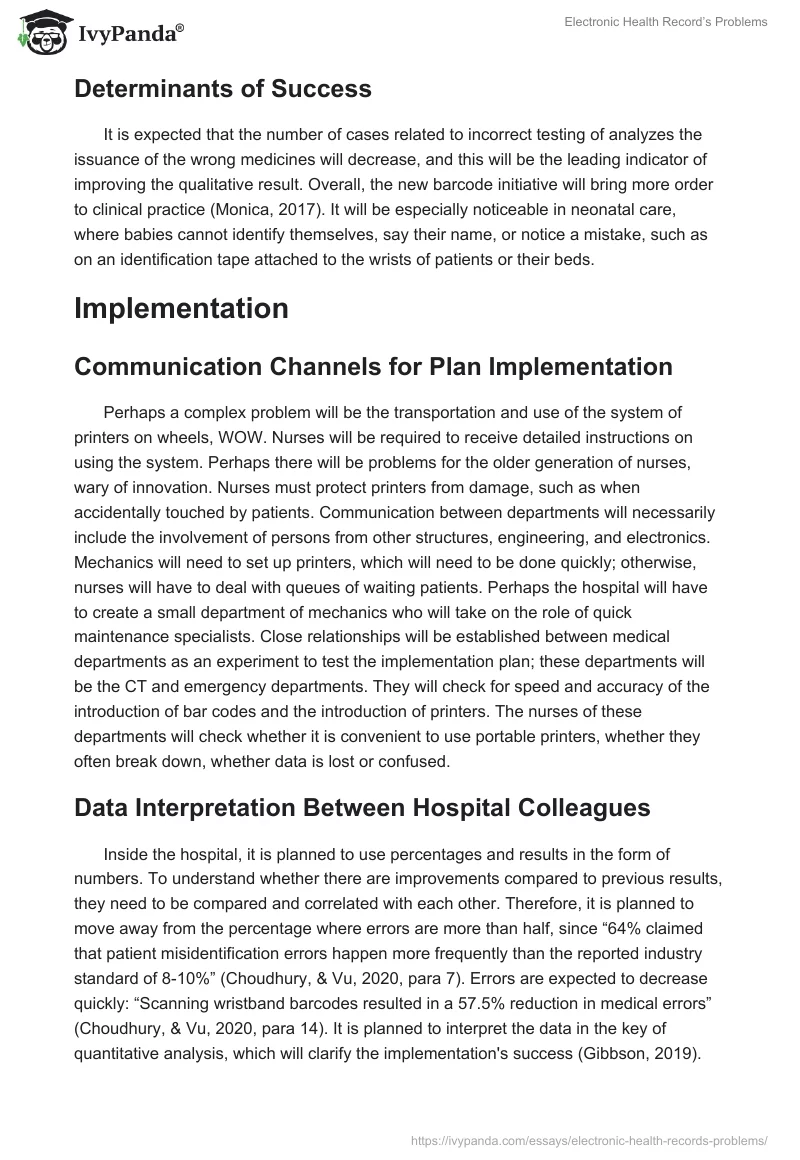 Electronic Health Record’s Problems. Page 2