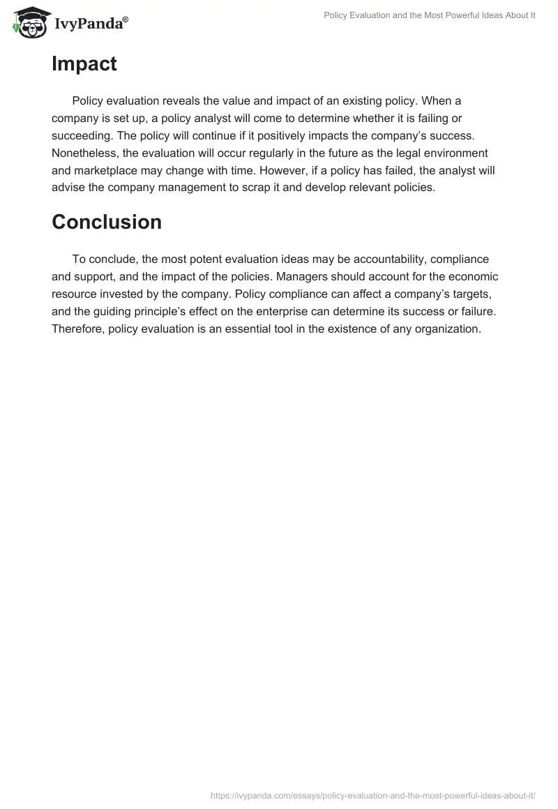 Policy Evaluation and the Most Powerful Ideas About It. Page 2