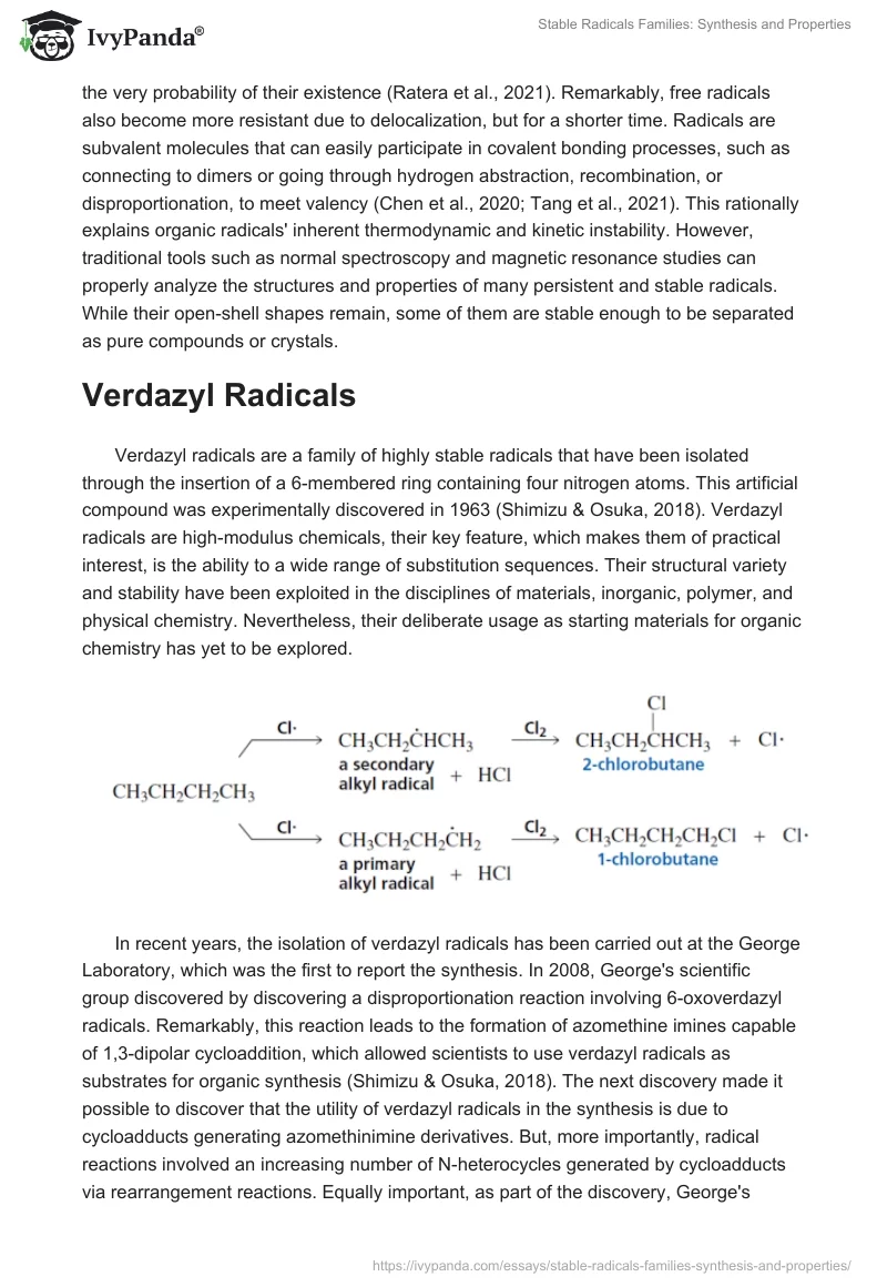 Stable Radicals Families: Synthesis and Properties. Page 2