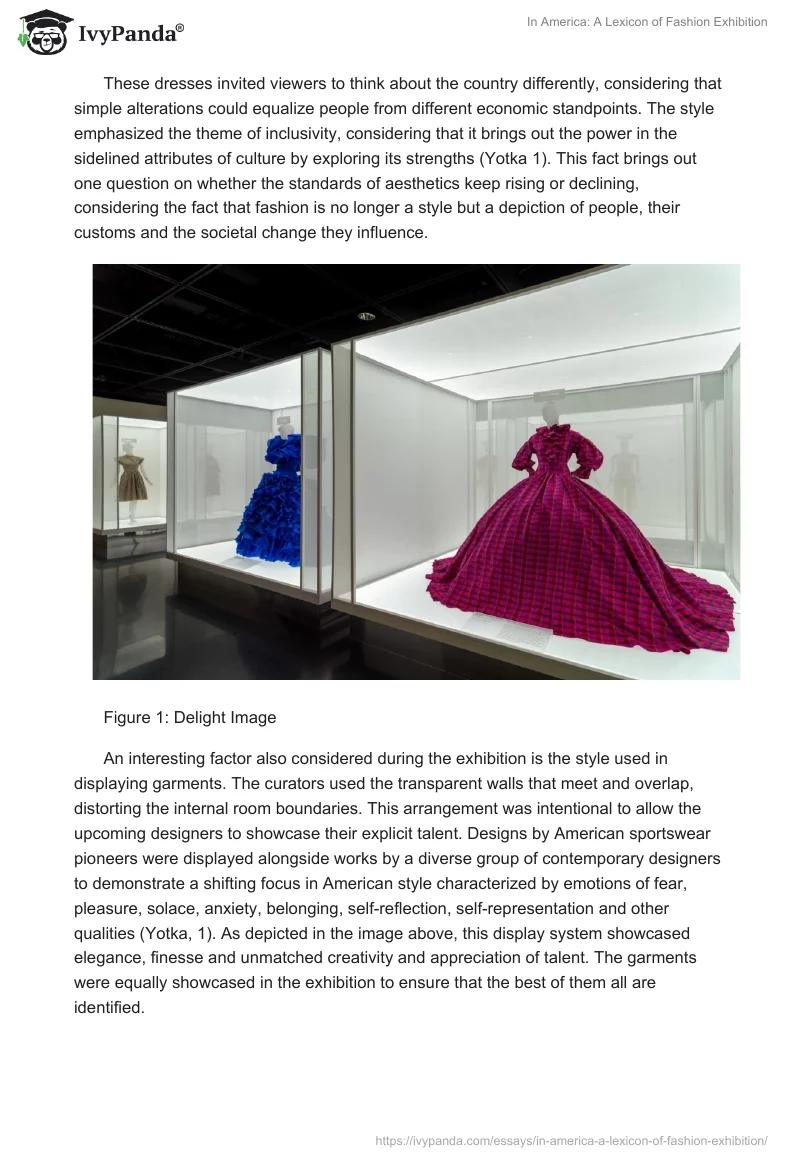In America: A Lexicon of Fashion Exhibition. Page 2