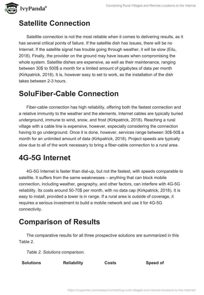 Connecting Rural Villages and Remote Locations to the Internet. Page 4