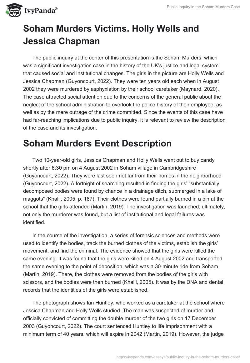 Public Inquiry in the Soham Murders Case. Page 2
