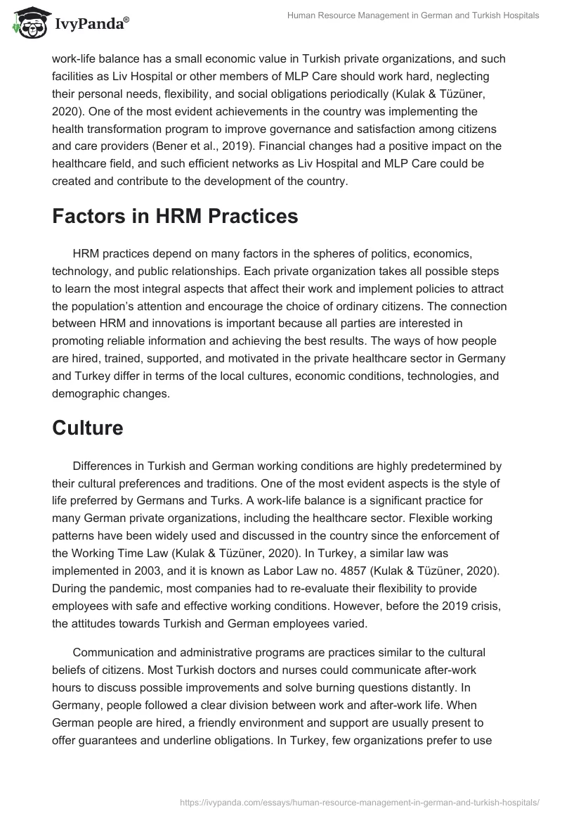 Human Resource Management in German and Turkish Hospitals. Page 4