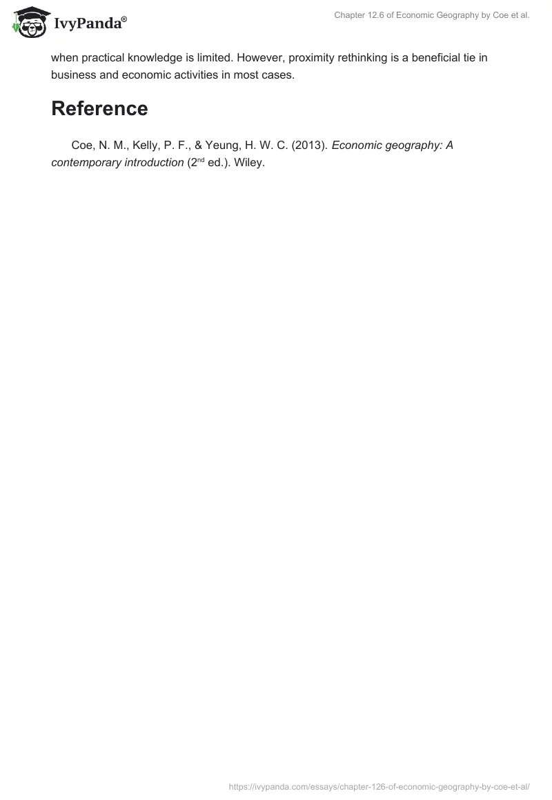 Chapter 12.6 of Economic Geography by Coe et al.. Page 3