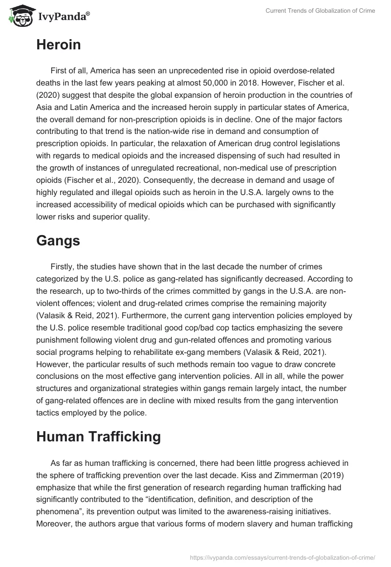 Current Trends in Globalization of Crime. Page 2