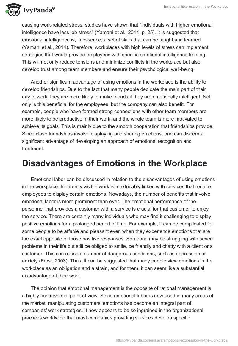 Emotional Expression in the Workplace. Page 3