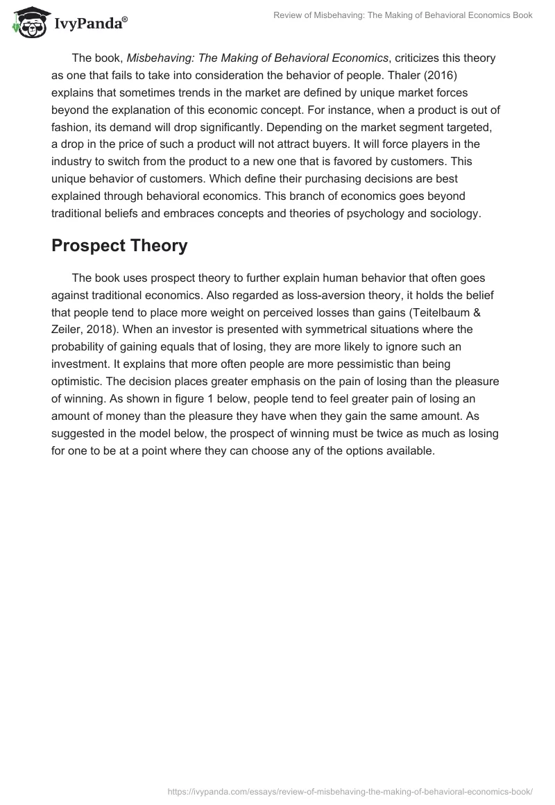 Review of "Misbehaving: The Making of Behavioral Economics" Book. Page 4