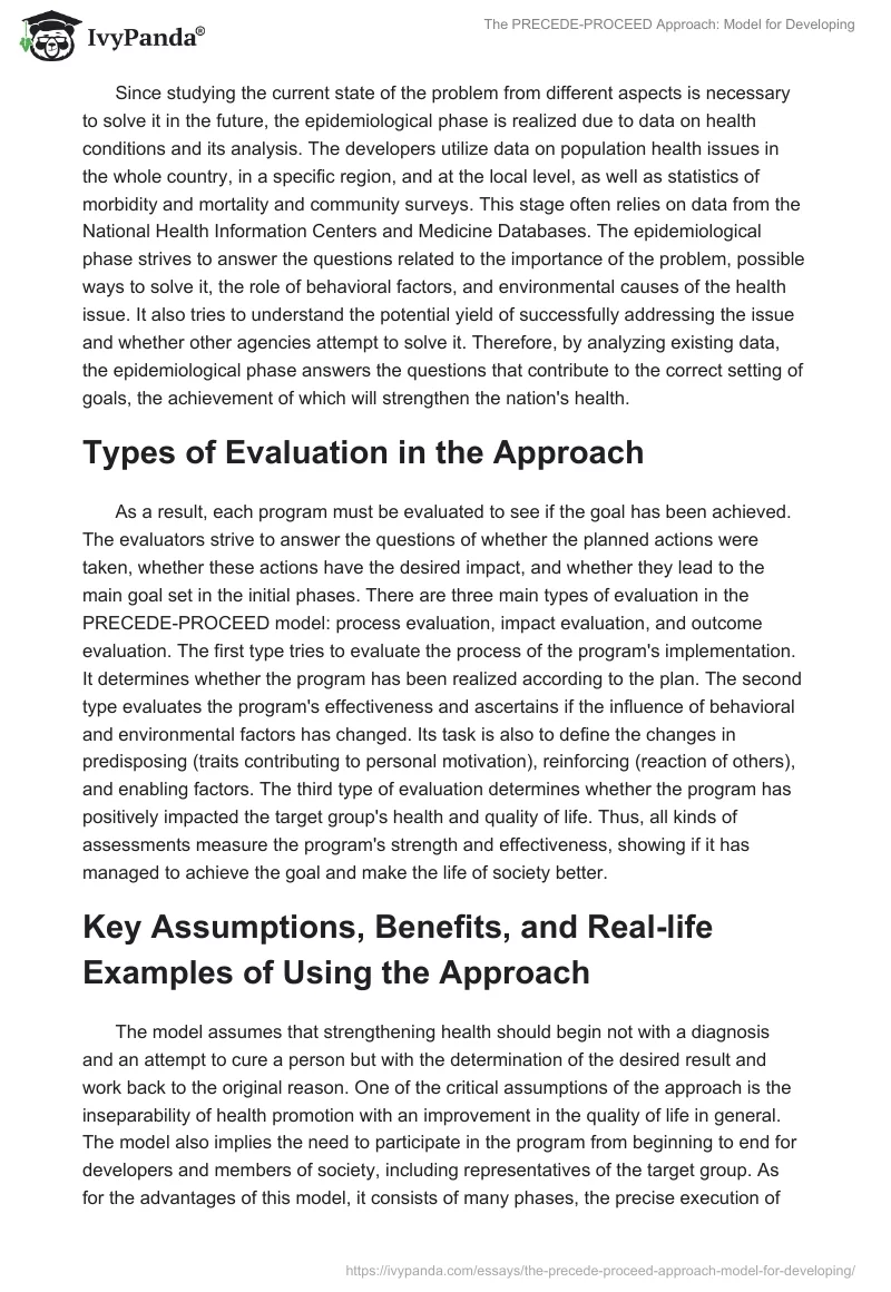 The PRECEDE-PROCEED Approach: Model for Developing. Page 2