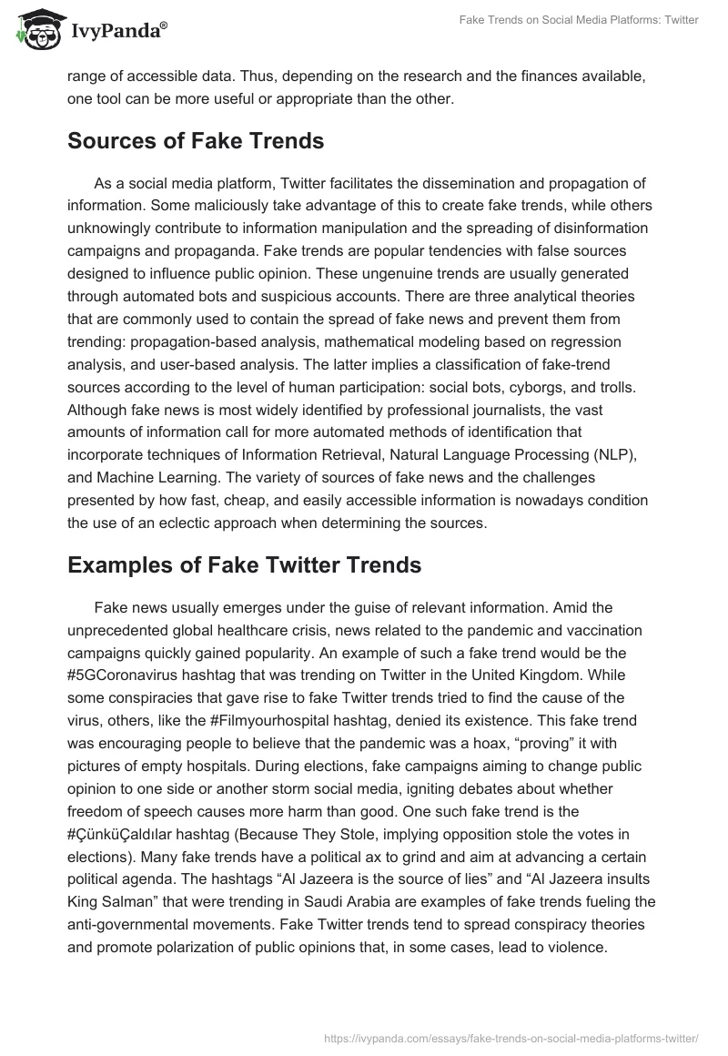 Fake Trends on Social Media Platforms: Twitter. Page 2