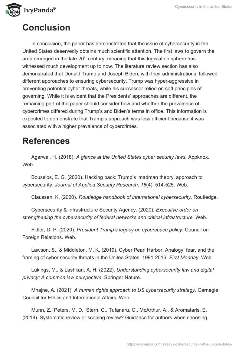 Cybersecurity in the United States. Page 5