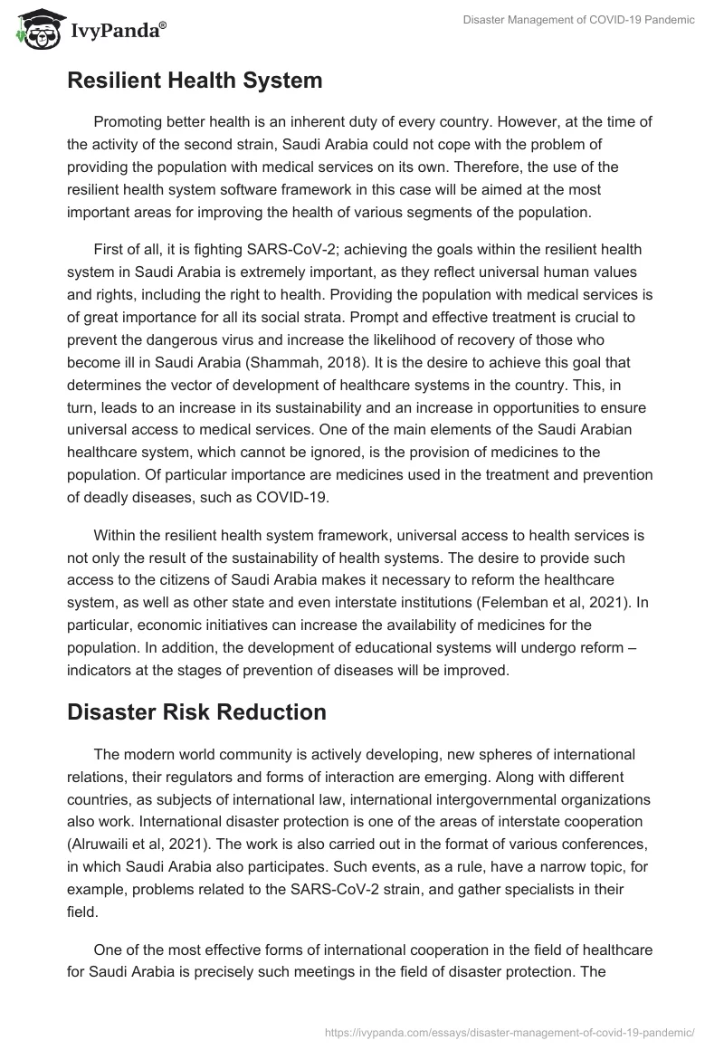 Disaster Management of COVID-19 Pandemic. Page 4