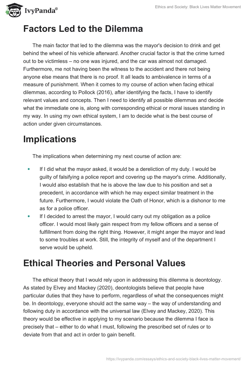 Ethics and Society: Black Lives Matter Movement. Page 4
