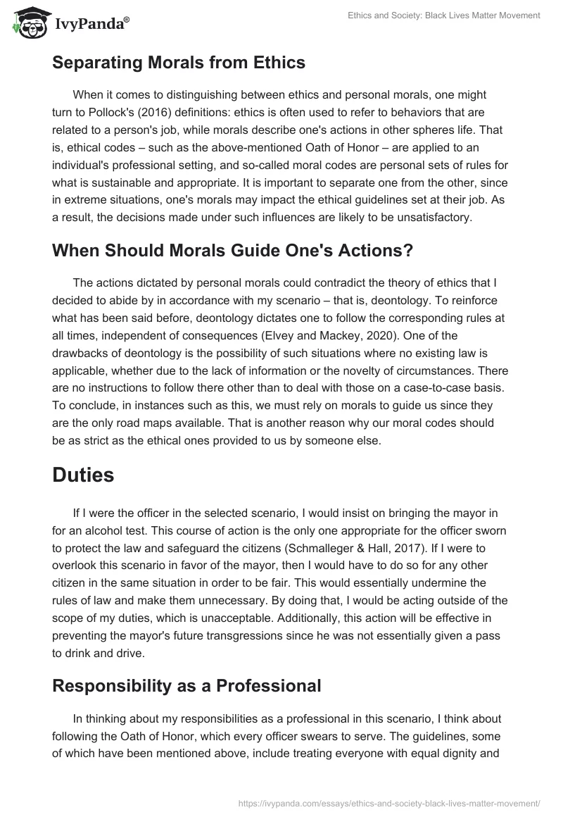 Ethics and Society: Black Lives Matter Movement. Page 5