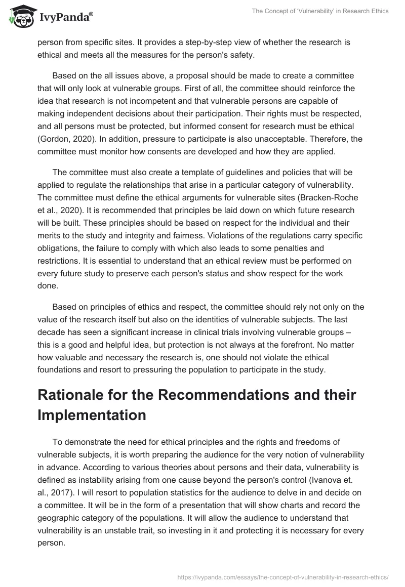 The Concept of ‘Vulnerability’ in Research Ethics. Page 2