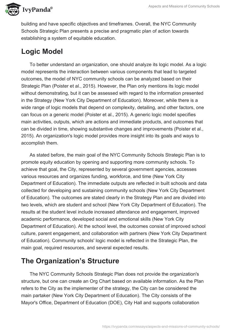 Aspects and Missions of Community Schools. Page 2