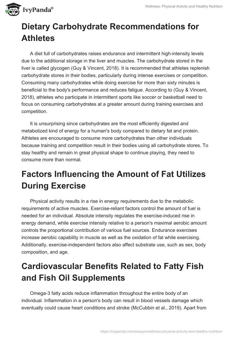 Wellness: Physical Activity and Healthy Nutrition. Page 2