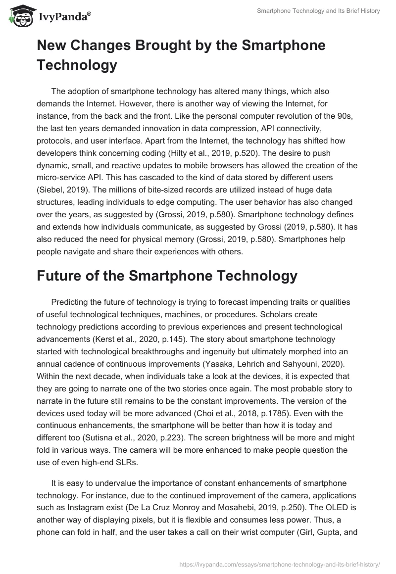 Smartphone Technology and Its Brief History. Page 5