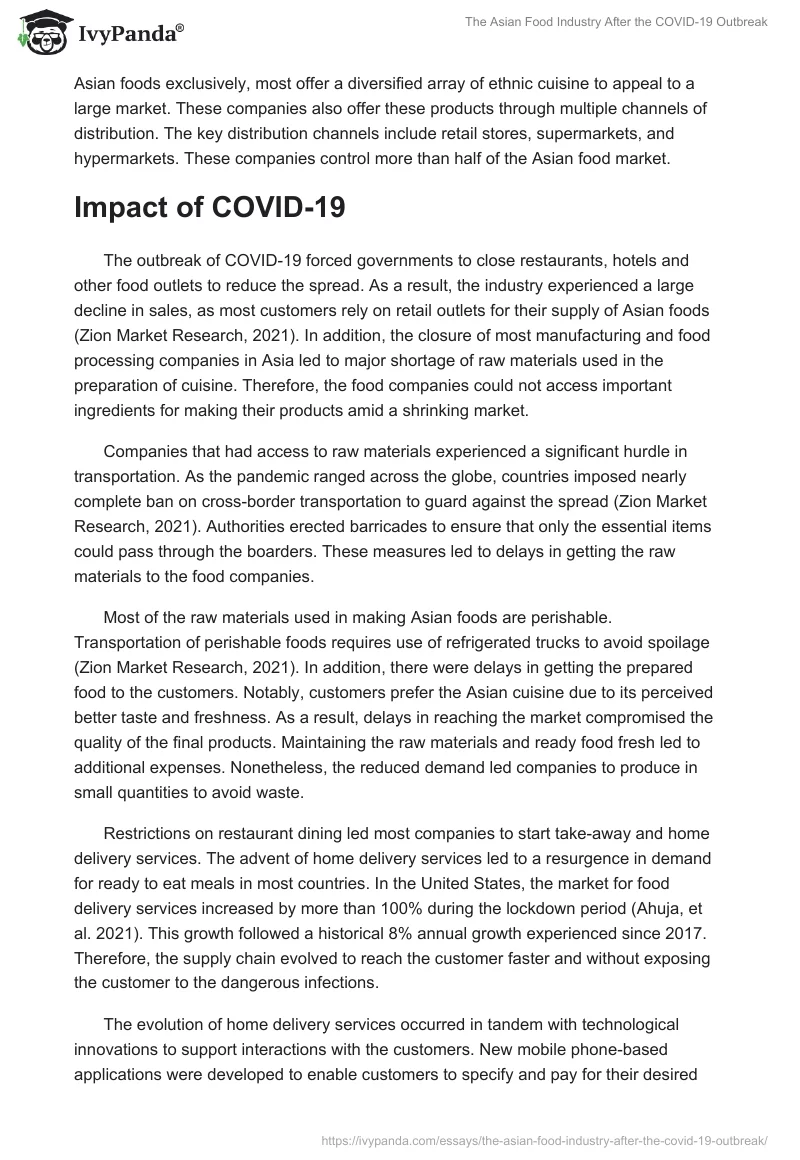 The Asian Food Industry After the COVID-19 Outbreak. Page 3